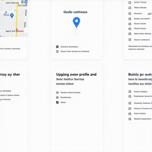 Step-by-step illustration of Google Maps and local SEO optimization techniques.