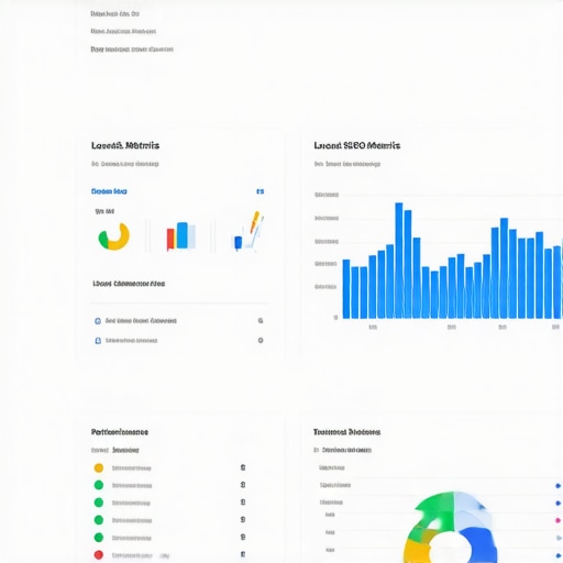 Dashboard screenshot of Google Search Console highlighting local SEO performance metrics.
