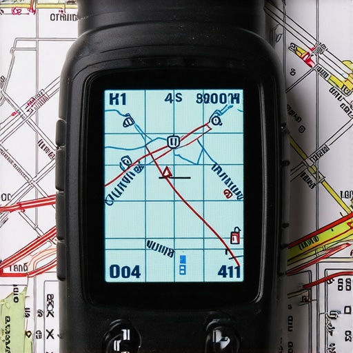 GPS Coordinates for Local Optimization GPS device displaying precise location coordinates over a city map.