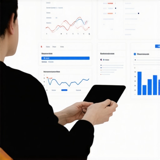 SEO specialist analyzing Google My Business insights to improve map pack ranking.