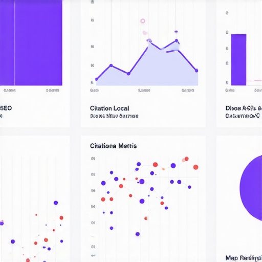 Local SEO Analytics Dashboard Screenshot of local SEO tools tracking citations and map rankings