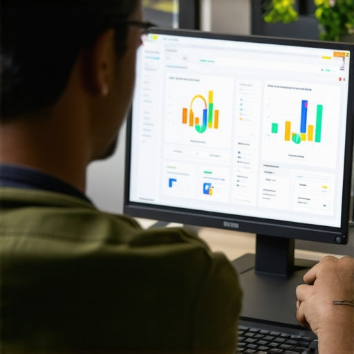 Professional analyzing local SEO data and GMB signals for advanced optimization