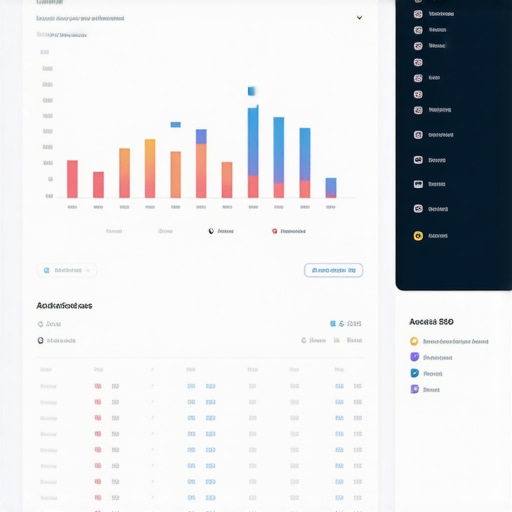 Local SEO Analytics Dashboard Dashboard displaying local SEO metrics and maps