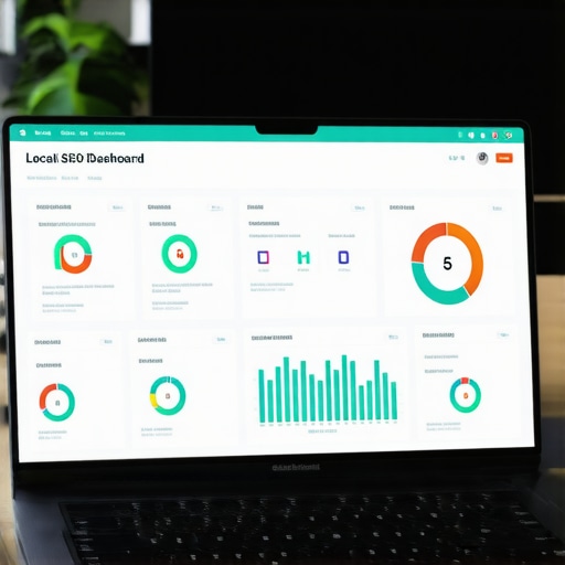 Local SEO dashboard showing analytics, reviews, and citation information for map pack maintenance.