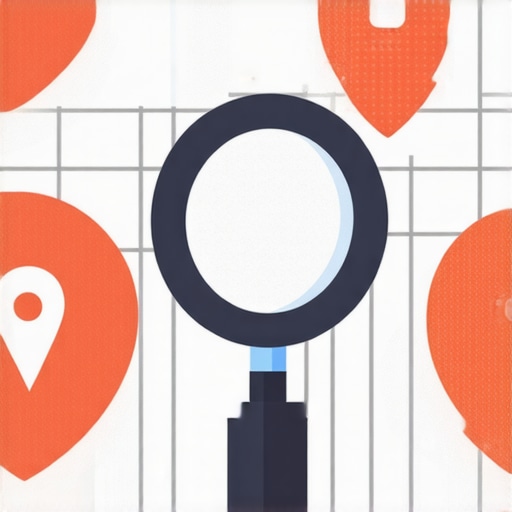 Diagram showing how geolocation signals influence Google Map rankings.